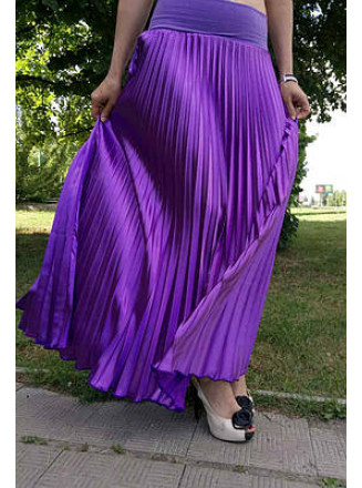 Літні спідниці плісе в підлогу